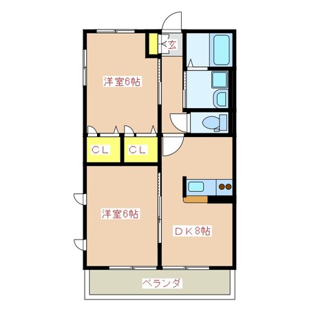 エターナルケイ　Ｂ棟の物件間取画像